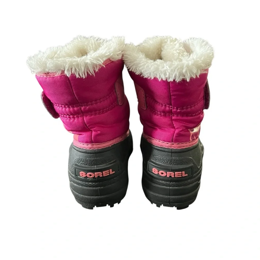 SOREL Snow Commander Toddler Boot in Tropic Pink, Deep Blush